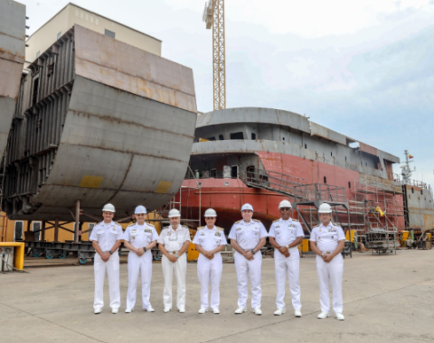 visita de los señores Comandantes y representantes de las Marinas de Chile, México, Portugal y República Dominicana