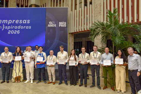 Cotecmar recibe reconocimiento en la 82.ª Asamblea Privada de la ANDI